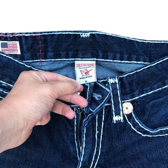 TRUE Religion Jeans Size 31 JOEY SUPER T Blue - Picture 7 of 7